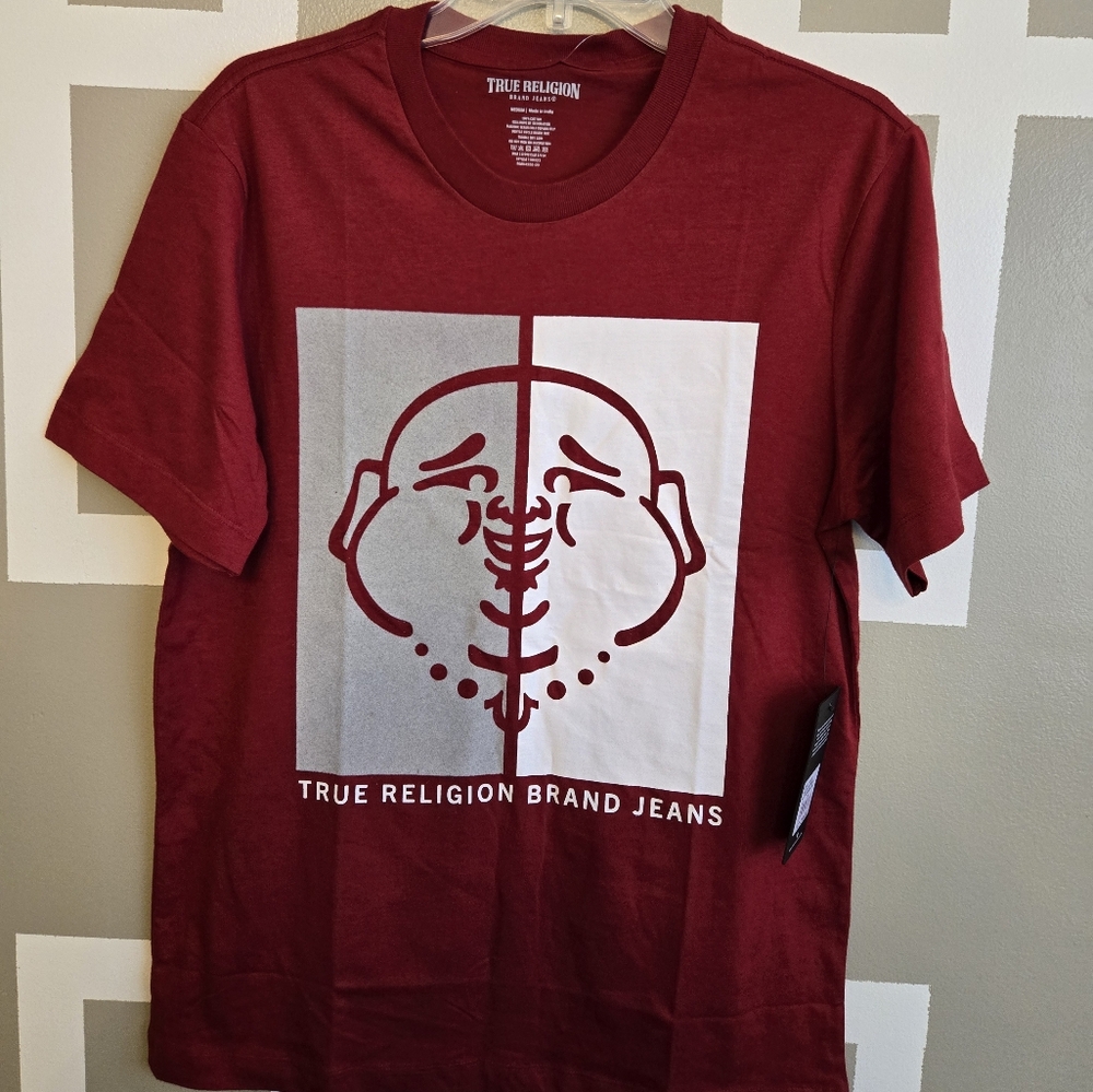 True Religion Red Graphic T-Shirt for Men